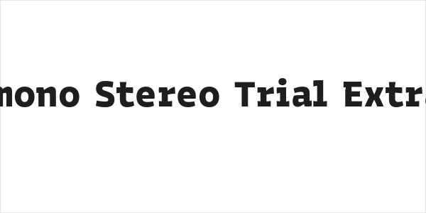 Bakemono Stereo Trial Extrabold Logo