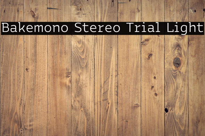Bakemono Stereo Trial Light Example 2