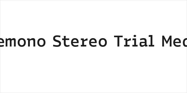 Bakemono Stereo Trial Medium Logo