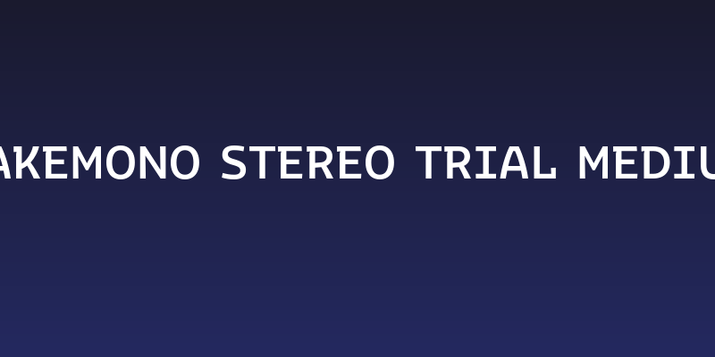 Bakemono Stereo Trial Medium Social Header