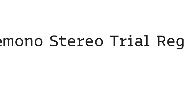 Bakemono Stereo Trial Regular Logo