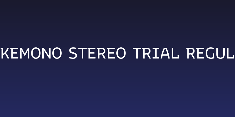 Bakemono Stereo Trial Regular Social Header