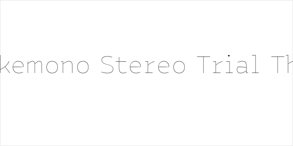 Bakemono Stereo Trial Thin Logo
