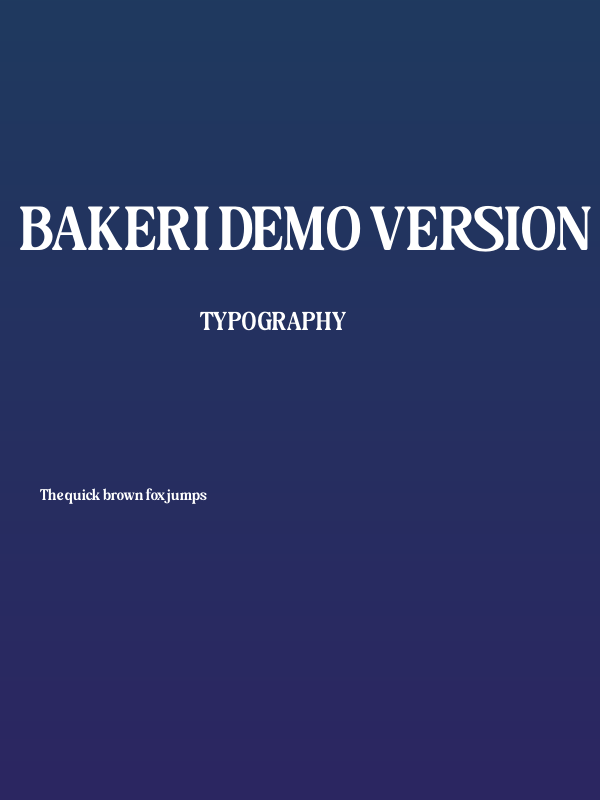 Bakeri DEMO VERSION Poster