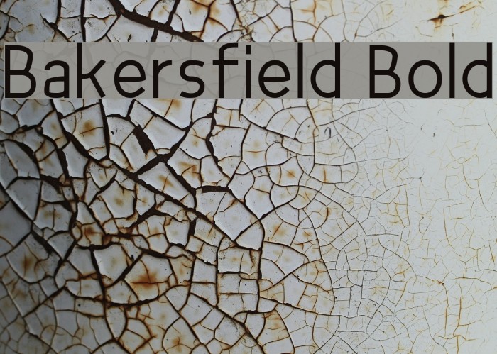 Bakersfield Bold Font examples