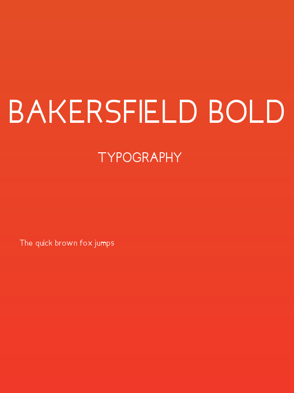 Bakersfield Bold Poster