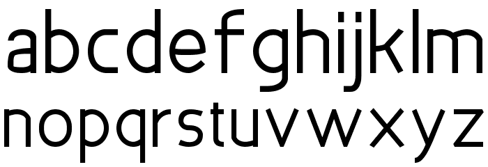 Bakersfield Bold Font LOWERCASE