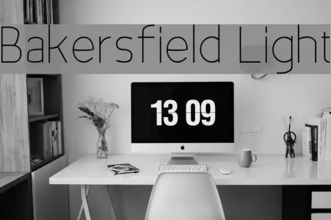 Bakersfield Light Font examples