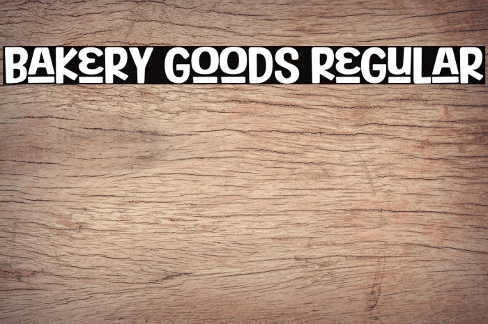 Bakery Goods Regular Example 2