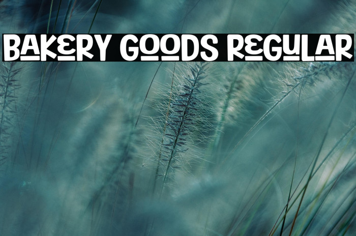 Bakery Goods Regular Example 3