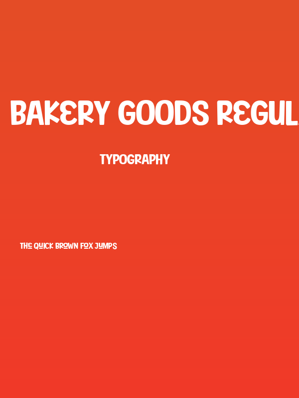 Bakery Goods Regular Poster