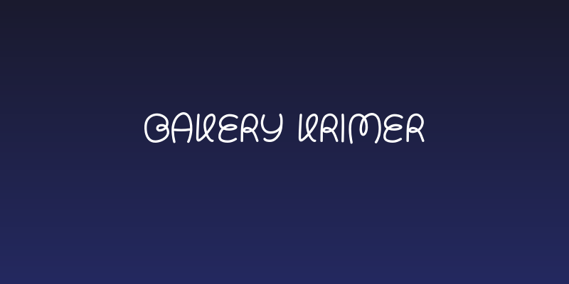 Bakery Krimer Social Header