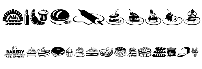 Bakery Font OTHER CHARS