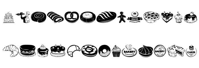 Bakery Font LOWERCASE