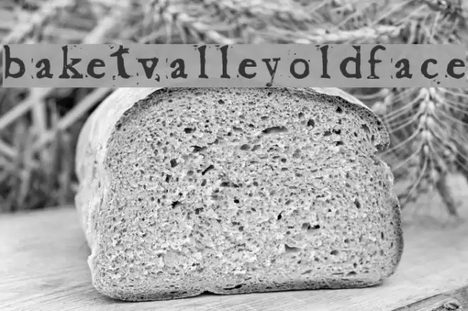 Baketvalley Old Face Font examples