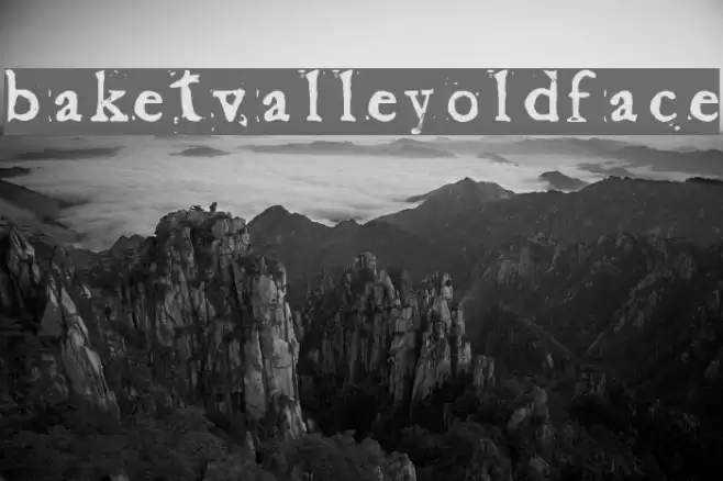 Baketvalley Old Face Font examples