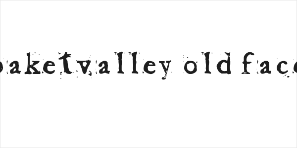 Baketvalley Old Face Logo