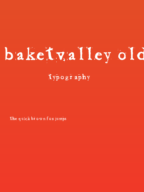 Baketvalley Old Face Poster