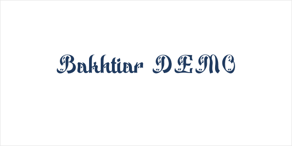 Bakhtiar DEMO Logo
