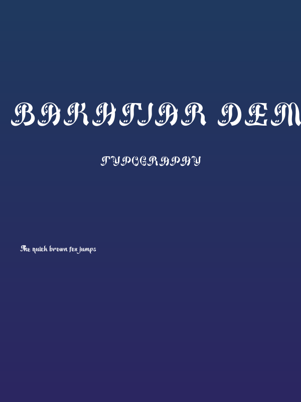Bakhtiar DEMO Poster