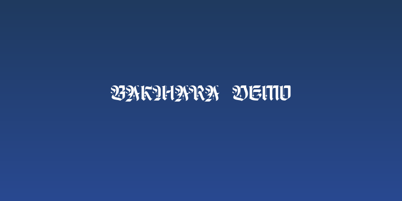 Bakihara-Demo Social Header