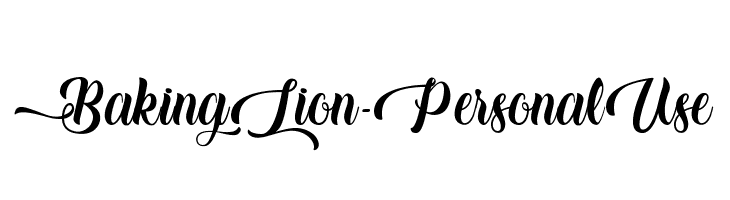 Baking Lion - Personal Use  नि: शुल्क फ़ॉन्ट्स डाउनलोड