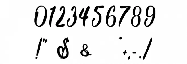 Baking Lion - Personal Use Font OTHER CHARS