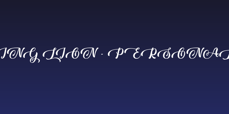 Baking Lion - Personal Use Social Header