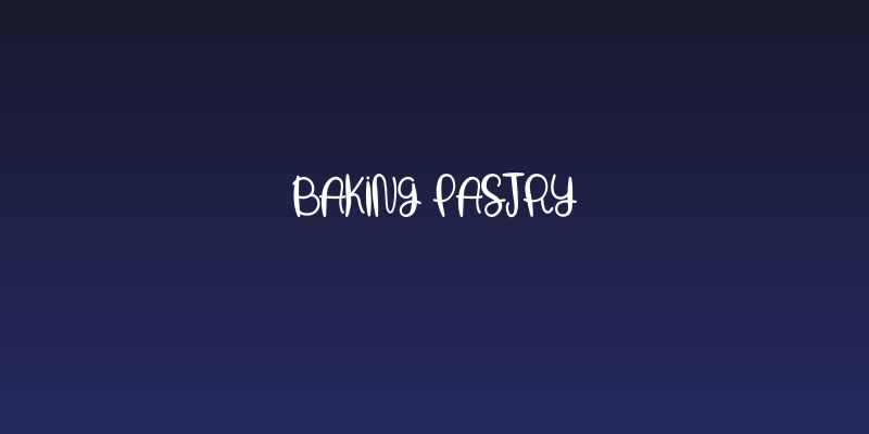 Baking Pastry Social Header