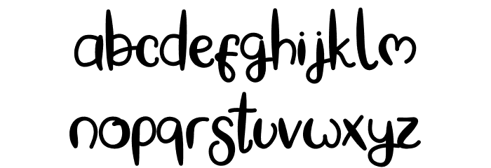 Baking Pastry Font LOWERCASE
