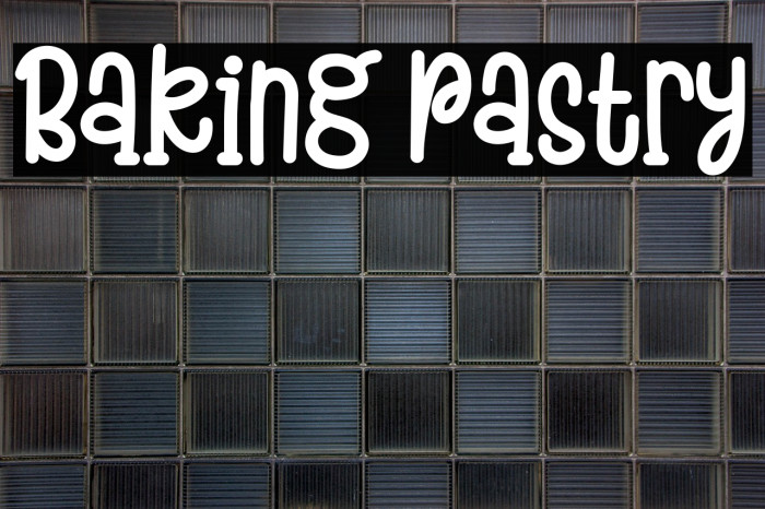 Baking Pastry Example 2