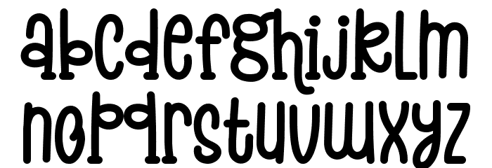 Baking Pastry Schriftart Kleinbuchstaben