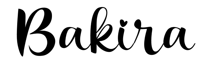 Bakira  font caratteri gratis