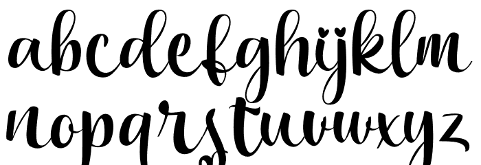 Bakira Font LOWERCASE