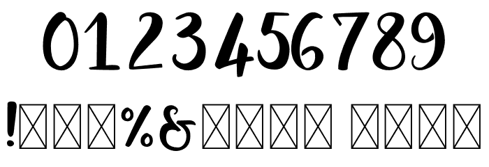Bakiya Font OTHER CHARS