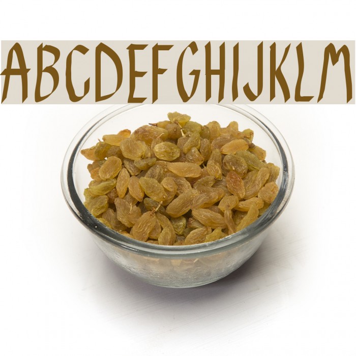 Baklava Font examples