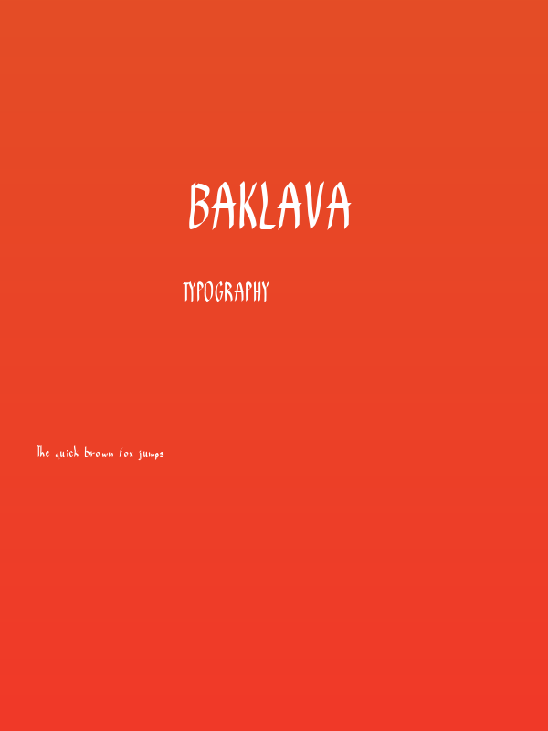 Baklava Poster