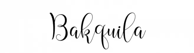 Bakquila  font caratteri gratis