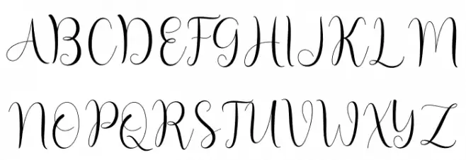 Bakquila 字体 大写