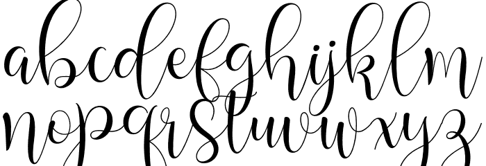 Bakquila Font LOWERCASE