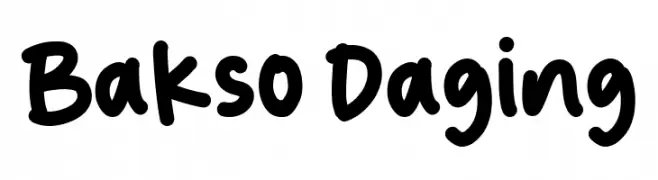 Bakso Daging  Frei Schriftart Herunterladen