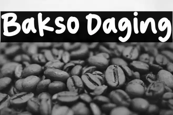 Bakso Daging Font examples