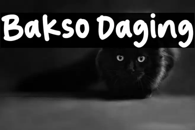 Bakso Daging Font examples