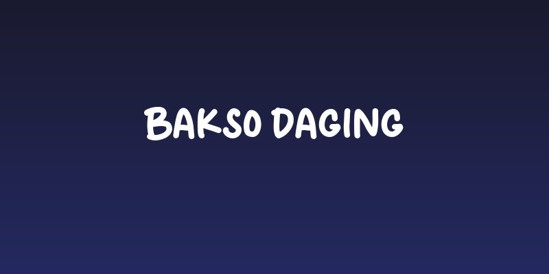Bakso Daging Social Header
