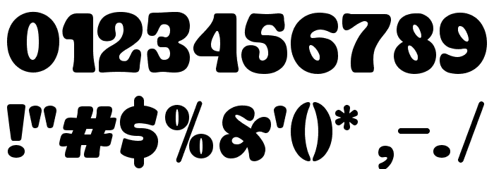 Bakso Menu Font OTHER CHARS