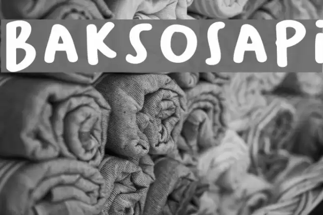 BaksoSapi Font examples