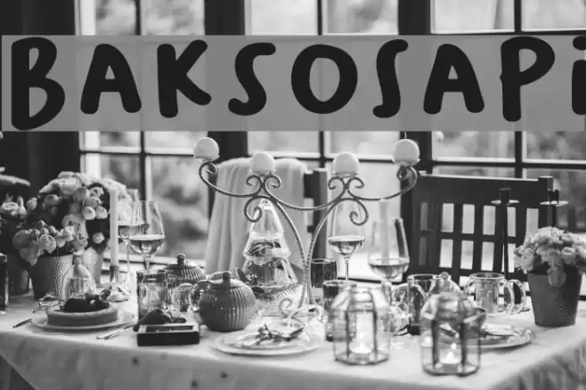 BaksoSapi Font examples