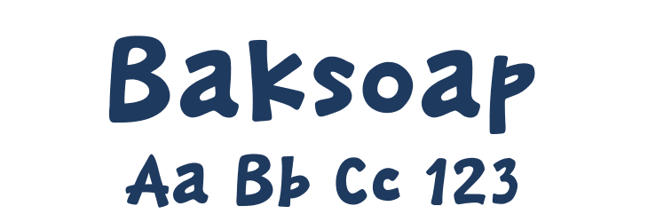 Baksoap Font Preview