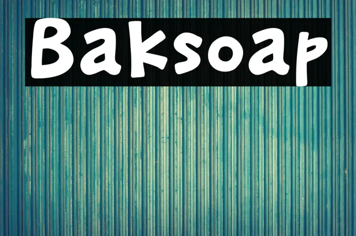 Baksoap Example 1