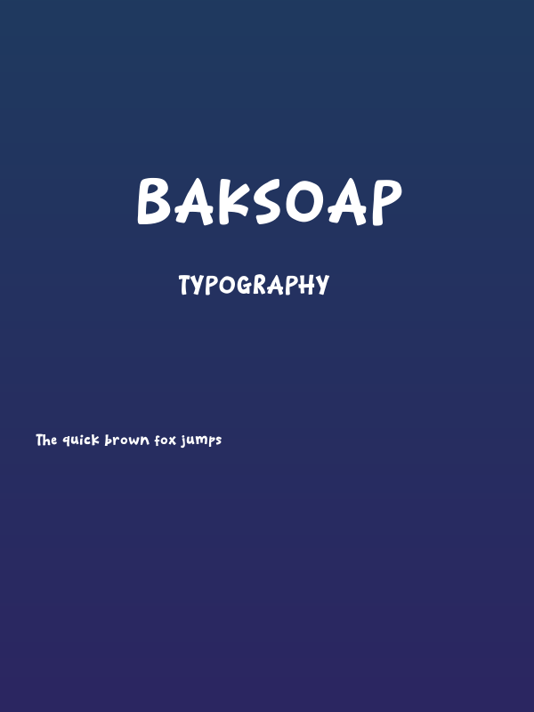 Baksoap Poster